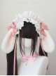 Original Versatile Soft Girl Sweet Lolita Cute Plush Droopy Rabbit Ears Ruffle Bow Ribbon Hairband
