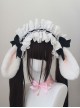 Original Versatile Soft Girl Sweet Lolita Cute Plush Droopy Rabbit Ears Ruffle Bow Ribbon Hairband