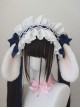 Original Versatile Soft Girl Sweet Lolita Cute Plush Droopy Rabbit Ears Ruffle Bow Ribbon Hairband