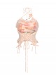 Forest Spirit Series Kawaii Fashion Light Pink Sexy Sweet Simulation Flowers Chiffon Halter Tank Top