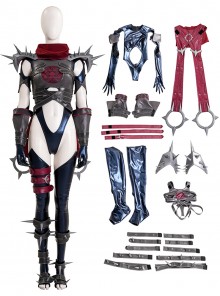 Game Marvel Rivals Halloween Cosplay Invisible Woman Mistress of Hate Costume Set