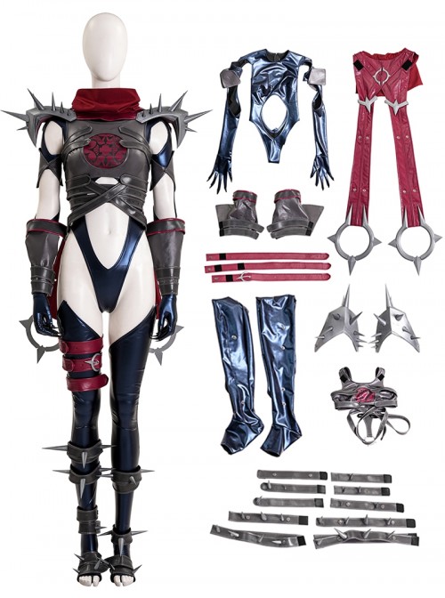 Game Marvel Rivals Halloween Cosplay Invisible Woman Mistress of Hate Costume Set