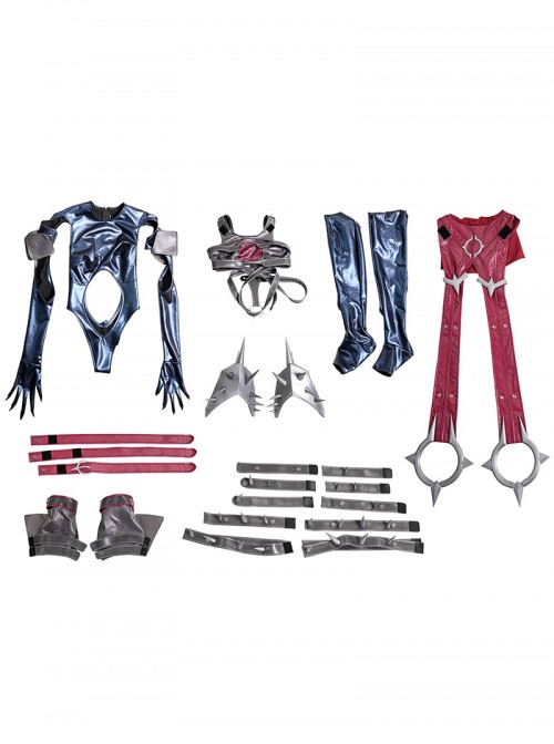 Game Marvel Rivals Halloween Cosplay Invisible Woman Mistress of Hate Costume Set