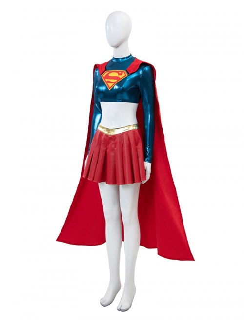 Movie Supergirl Woman Of Tomorrow Halloween Cosplay Supergirl Trailer Version Costume Set Without Shoes