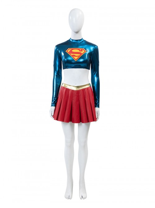 Movie Supergirl Woman Of Tomorrow Halloween Cosplay Supergirl Trailer Version Costume Set Without Shoes
