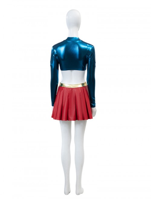 Movie Supergirl Woman Of Tomorrow Halloween Cosplay Supergirl Trailer Version Costume Set Without Shoes
