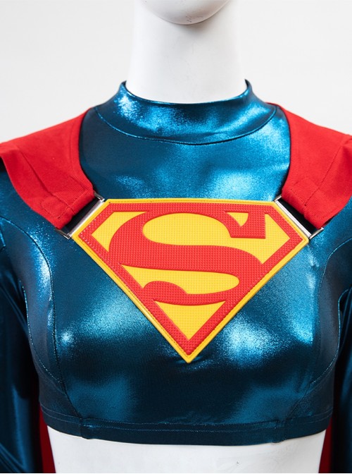 Movie Supergirl Woman Of Tomorrow Halloween Cosplay Supergirl Trailer Version Costume Set Without Shoes