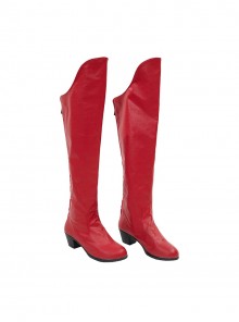 Movie Supergirl Woman Of Tomorrow Halloween Cosplay Supergirl Trailer Version Accessories Red High Heels Boots