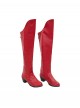 Movie Supergirl Woman Of Tomorrow Halloween Cosplay Supergirl Trailer Version Accessories Red High Heels Boots