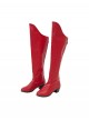 Movie Supergirl Woman Of Tomorrow Halloween Cosplay Supergirl Trailer Version Accessories Red High Heels Boots