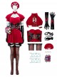 Game Marvel Rivals Halloween Cosplay Little Red Riding Hood Psylocke Costume Set Without Shoes