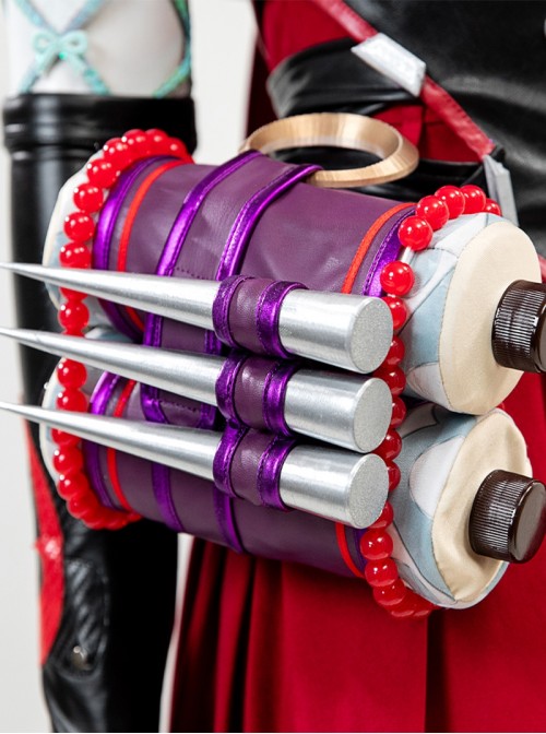 Game Marvel Rivals Halloween Cosplay Little Red Riding Hood Psylocke Costume Set Without Shoes