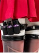 Game Marvel Rivals Halloween Cosplay Little Red Riding Hood Psylocke Costume Set Without Shoes