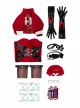 Game Marvel Rivals Halloween Cosplay Little Red Riding Hood Psylocke Costume Set Without Shoes