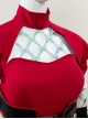 Game Marvel Rivals Halloween Cosplay Little Red Riding Hood Psylocke Costume Set Without Shoes