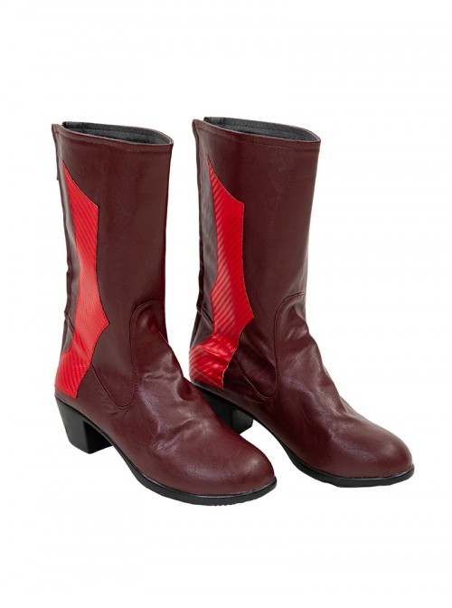 Game Marvel Rivals Halloween Cosplay Little Red Riding Hood Psylocke Accessories Red High Heel Boots