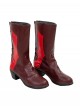 Game Marvel Rivals Halloween Cosplay Little Red Riding Hood Psylocke Accessories Red High Heel Boots