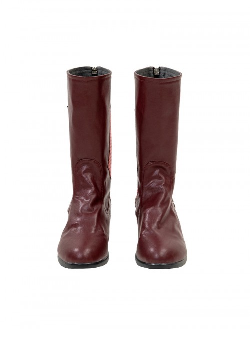 Game Marvel Rivals Halloween Cosplay Little Red Riding Hood Psylocke Accessories Red High Heel Boots