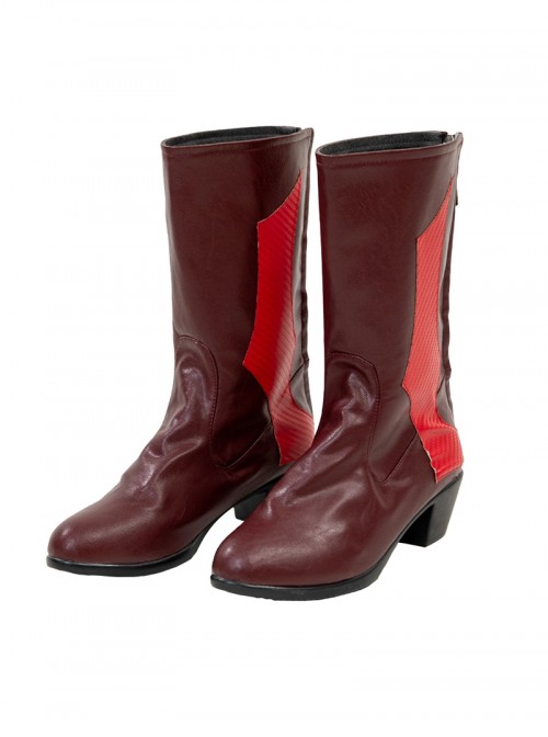 Game Marvel Rivals Halloween Cosplay Little Red Riding Hood Psylocke Accessories Red High Heel Boots