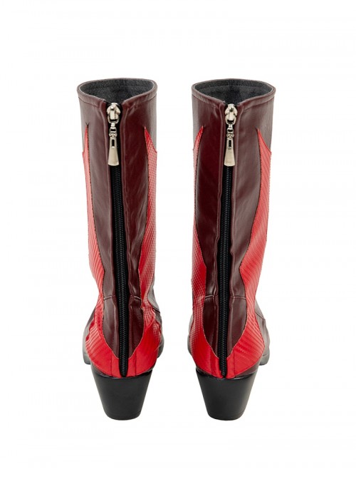 Game Marvel Rivals Halloween Cosplay Little Red Riding Hood Psylocke Accessories Red High Heel Boots