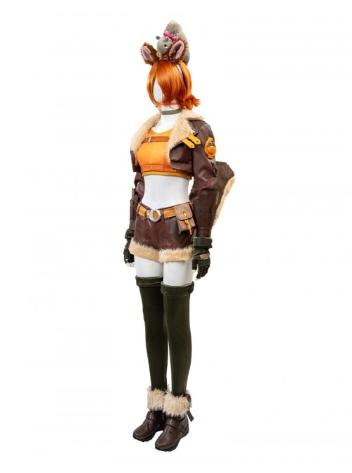 Game Marvel Rivals Halloween Cosplay Squirrel Girl Costume Set Without Shoes