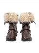 Game Marvel Rivals Halloween Cosplay Squirrel Girl Accessories Brown Plush Shoes
