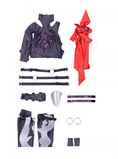 Game Marvel Rivals Halloween Cosplay Psylocke Revenge Costume Set Without Shoes