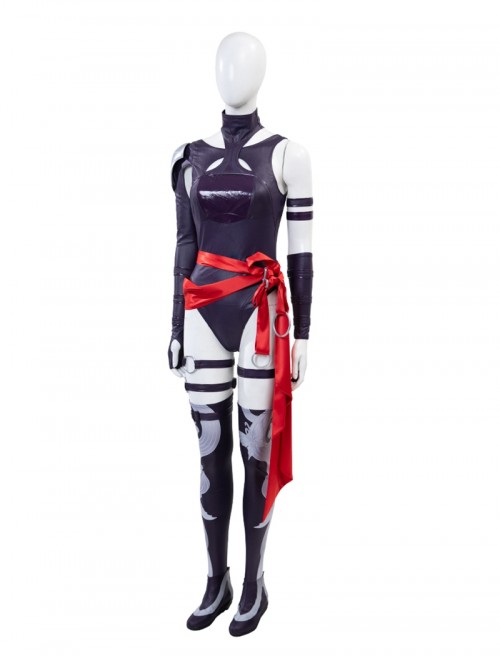 Game Marvel Rivals Halloween Cosplay Psylocke Revenge Costume Set Without Shoes