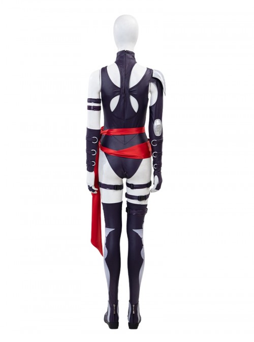 Game Marvel Rivals Halloween Cosplay Psylocke Revenge Costume Set Without Shoes