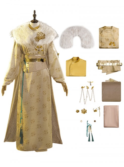 Game Where Winds Meet Halloween Cosplay Dongque Prince Wen Wuque Costume Set