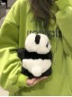 Panda Baby Kawaii Fashion Black White Plush Doll Mini Chain Crossbody Bag