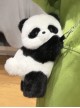 Panda Baby Kawaii Fashion Black White Plush Doll Mini Chain Crossbody Bag