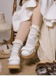 Sponge Cake Tower Series Sweet Lolita Butterfly Bowknot Cross Strap Cute Comfortable Round Toe Platform Shoes