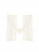 Chinese Style Versatile Elegant Classic Lolita 3D Flower Accents White Lace Cheongsam Shawl