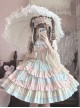 Sweet Mousse Series Sweet Lolita Cute Little Cake Cotton Lace Ruffle Sleeveless Dress