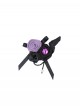 Black Gothic Lolita Elegant Rose Ribbon Bowknot Devil Eye Bead Brooch