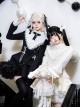 Doki Series Gothic Lolita Japanese Jirai Onna Ruffled Collar Strapped Bowknot Long Sleeve Dress