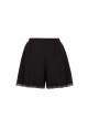 Doki Series Lolita Kawaii Fashion Japanese Jirai Onna Lace Pocket daily versatile Shorts