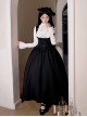 Message Series Classic Lolita Elegant Soft Low Saturation Minimalistic Ruffled Bowknot Long Dress