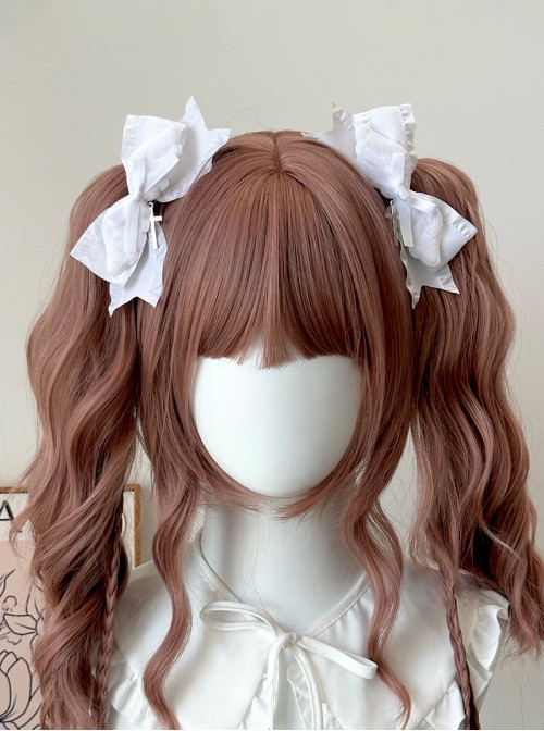 Japanese Style Jirai Onna Dark Halloween Gothic Lolita Cross Bowknot Hairpins
