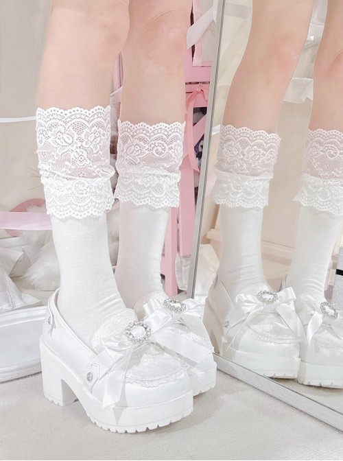 Love God Series Kawaii Fashion Sweet Lolita Mass Produced Jirai Onna Heel Increasing Thick Sole Loafers
