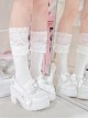 Love God Series Kawaii Fashion Sweet Lolita Mass Produced Jirai Onna Heel Increasing Thick Sole Loafers