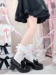 Love God Series Kawaii Fashion Sweet Lolita Mass Produced Jirai Onna Heel Increasing Thick Sole Loafers