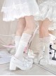 Love God Series Kawaii Fashion Sweet Lolita Mass Produced Jirai Onna Heel Increasing Thick Sole Loafers