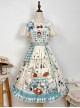 Tea Party Series Sweet Lolita Elegant Checked Print Daily Wearable Cute Camisole Dress