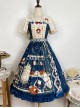Tea Party Series Sweet Lolita Elegant Checked Print Daily Wearable Cute Camisole Dress