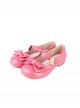 Hug Bear Series Sweet Lolita Bear Alloy Buckle Cute Comfortable Round Toe Low Heel Mary Jane Shoes