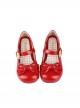 Hug Bear Series Sweet Lolita Bear Alloy Buckle Cute Comfortable Round Toe Low Heel Mary Jane Shoes