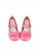 Hug Bear Series Sweet Lolita Bear Alloy Buckle Cute Comfortable Round Toe Low Heel Mary Jane Shoes