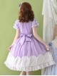Summer Breeze Series Classic Lolita Comfortable Soft Cotton Embroidered Ruffle Sweet Sister Cute Short Sleeve Dress